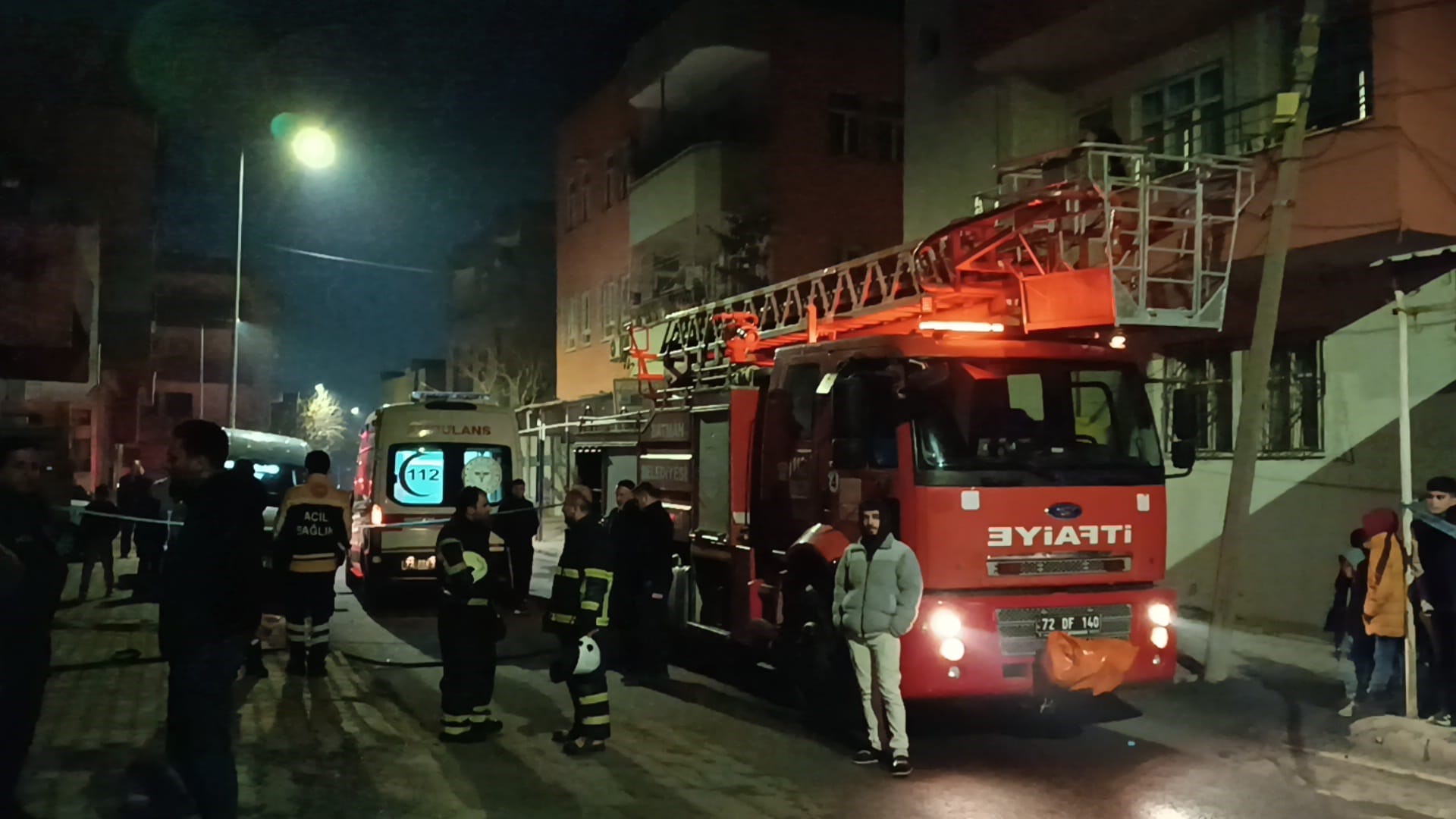 Batman’da çıkan yangında yatalak hasta can verdi