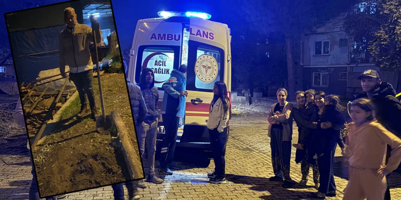 Elektik akımına kapılan çocuğu komşusu kurtardı! Kürekle kazdığı çukura koydu